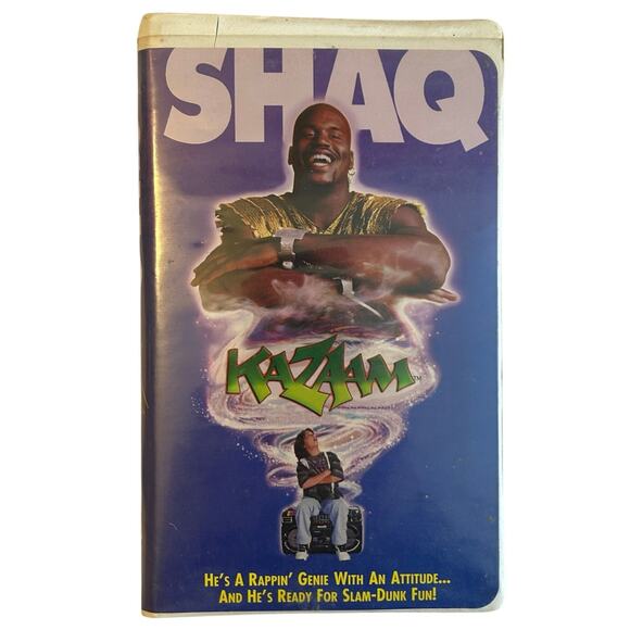 Kazaam (VHS, 1997, Clam Shell) SHAQ Francis Capra Ally Walker, Mandela Effect!?! - Picture 1 of 4
